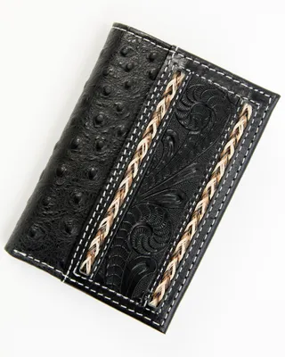 Cody James Men's Stitched Tri-Fold Wallet