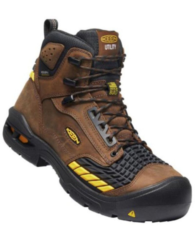 Keen Men's Troy Waterproof Work Boots - Carbon Toe