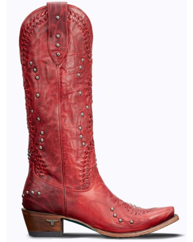 Lexington Over the Knee Boot  Snip Toe Women's Red Cowboy Boots