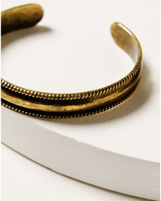 Shyanne Women's Silver & Gold 3-piece Cuff Bracelet Set