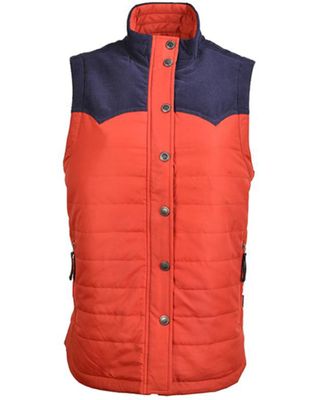 STS Ranchwear Women's Red Contrast River Softshell Vest