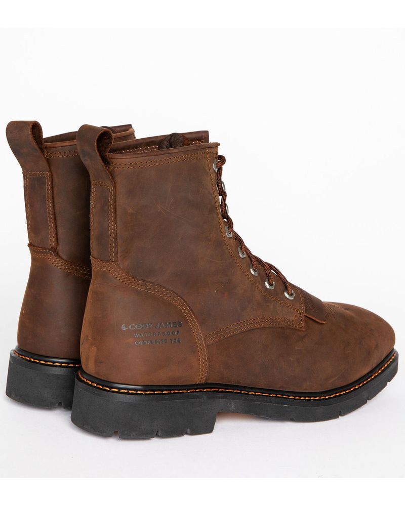 Cody James® Men's Composite Square Toe Waterproof Work Boots