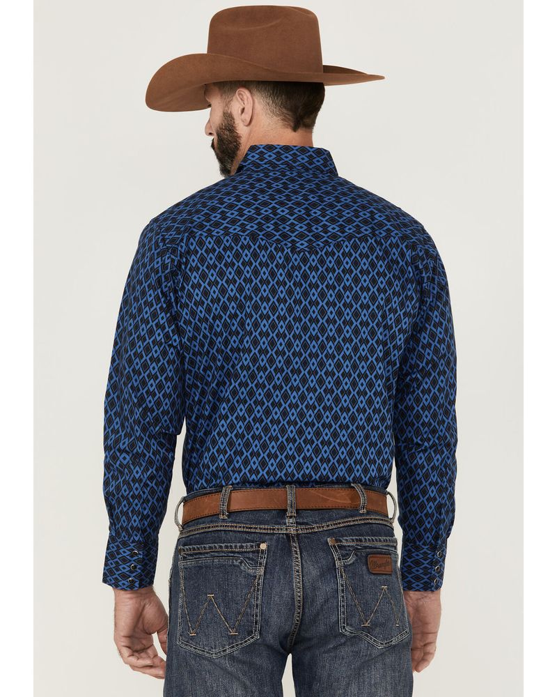 Wrangler Men's Silver Edition Southwestern Snap Western Shirt
