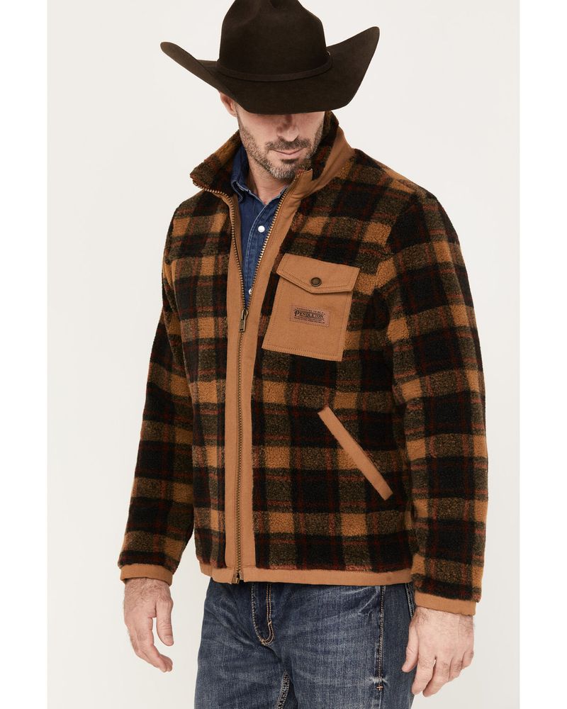 Pendleton Men's Lone Fir Stand-Collar Fleece Jacket