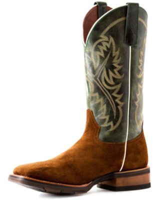 Horse Power Men's Emerald Roughout Western Boots - Broad Square Toe