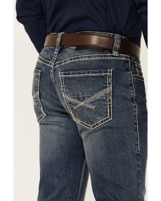 Rock & Roll Denim Men's Medium Wash Pistol Stretch Regular Straight Jeans