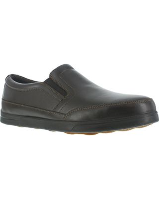 Florsheim Men's Slip-On Industrial Oxford Work Shoes - Steel Toe