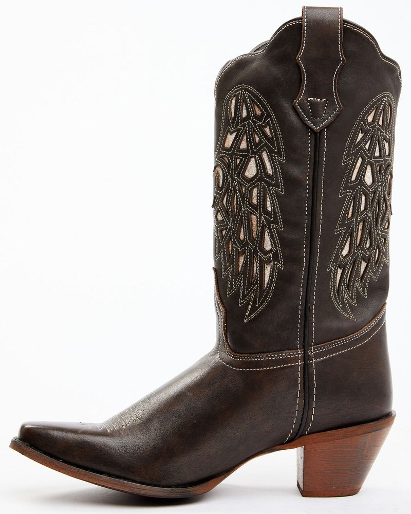 Laredo Women's Heart Angel Wing Cowboy Western Boot - Snip Toe