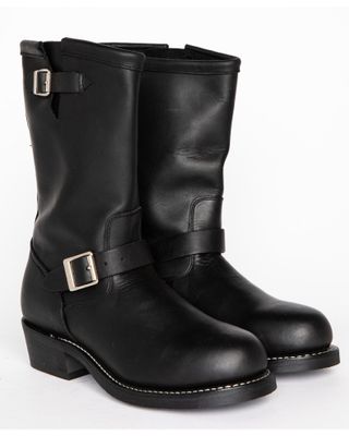 Brothers & Sons Men's Engineer Motorcycle Boots - Round Toe