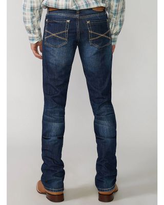 Stetson Rock Fit Barbwire "X" Stitched Jeans