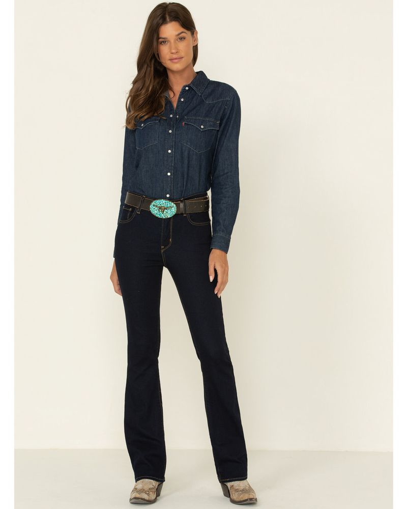 Levi's Women's Dark Horse High Rise 725 Bootcut Jeans | Alexandria Mall