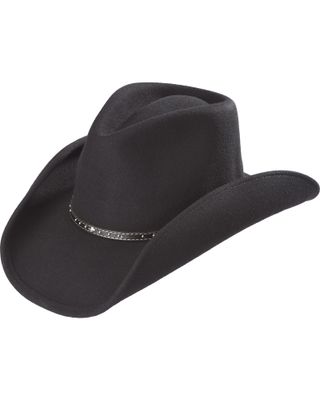 Cody James Men's Black Felt Pinch Front Western Hat