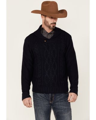 Cotton & Rye Outfitters Men's Navy Rib Knit Pullover Sweater