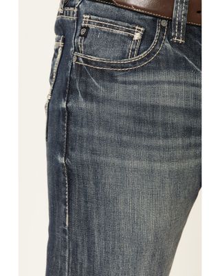 Rock & Roll Denim Men's Dark Wash Revolver Stretch Slim Straight Jeans