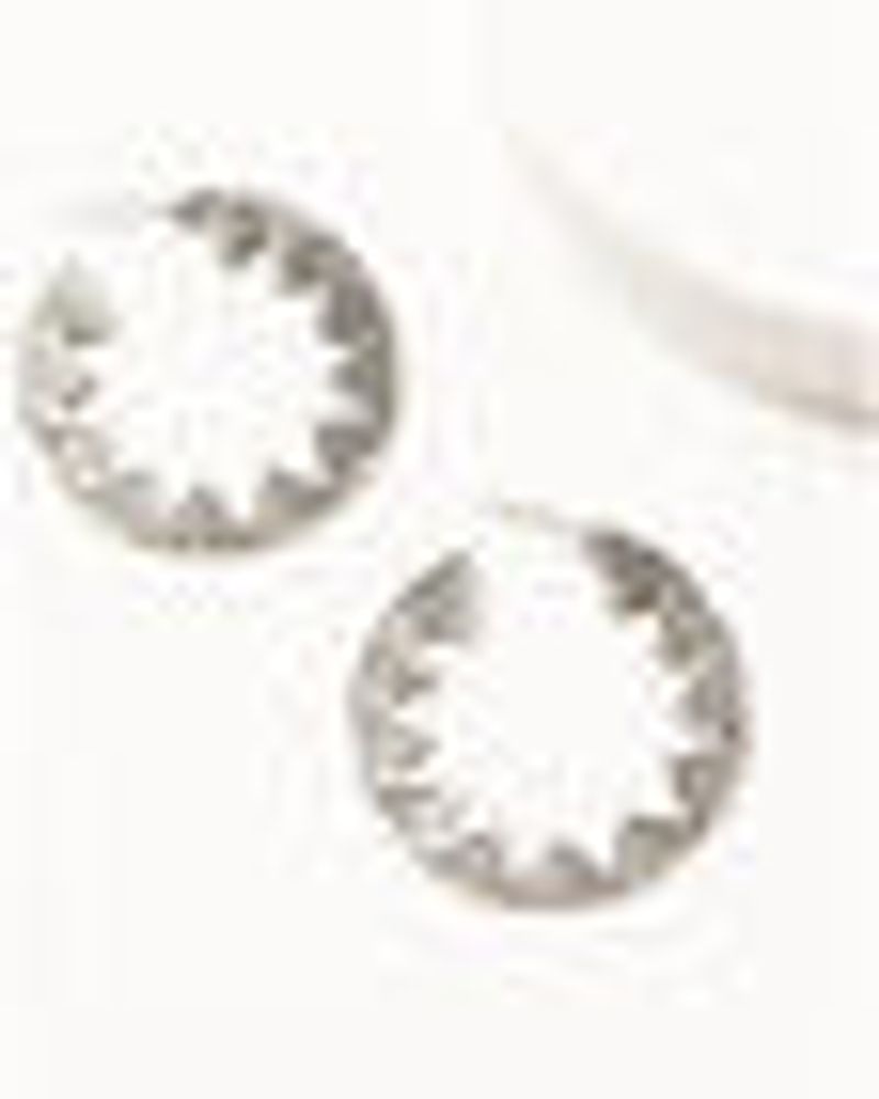 Shyanne Women's Silver Southwestern 3-piece Hoop Earrings Set