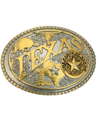Montana Silversmiths Texas State Belt Buckle