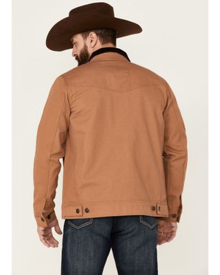 Blue Ranchwear Men's Copper Duck Canvas Button-Front Trucker Rust Jacket