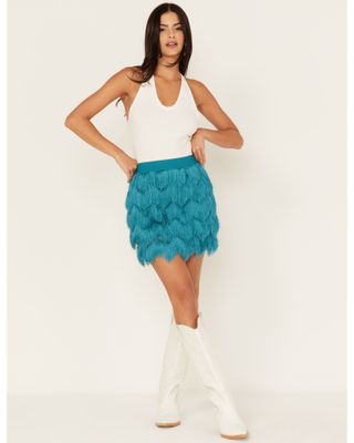 Shyanne Women's Fringe Flapper Mini Skirt