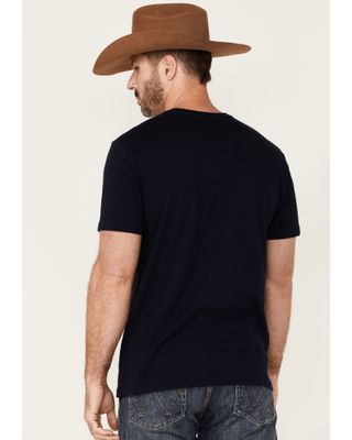 Wrangler Men's Navy Neon Cowboy Graphic Short Sleeve T-Shirt