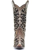 Corral Women's Floral Embroidered Western Boots - Snip Toe