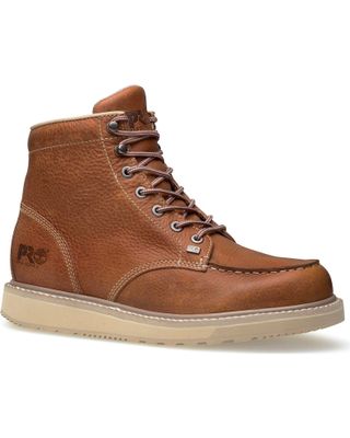 Timberland Pro Barstow 6" Lace-Up Wedge Work Boots - Round Toe