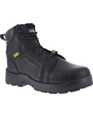 Rockport More Energy Black 6" Lace-Up Work Boots - Composite Toe