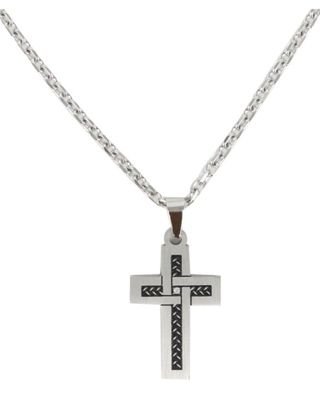 Cody James® Men's Rhinestone Cross Necklace