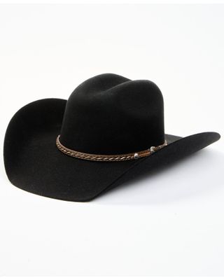 Cody James Men's 3X Black Leather Lace Band Wool Felt Western Hat