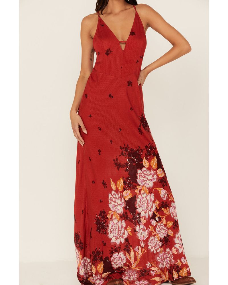 Free People Women's Get To You Floral Print Maxi Dress