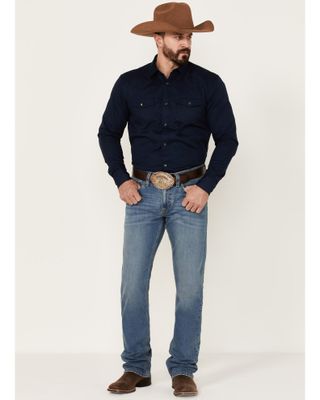 Cody James Men's Roughstock Medium Wash Rigid Slim Straight Jeans