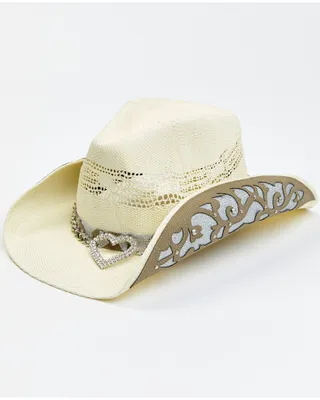 Shyanne Women's Straw Wedding Western Hat
