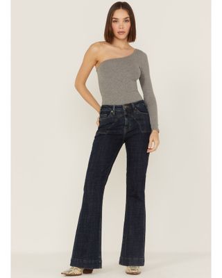 Curvy High-Waisted Button-Fly OG Loose Side-Slit Jeans