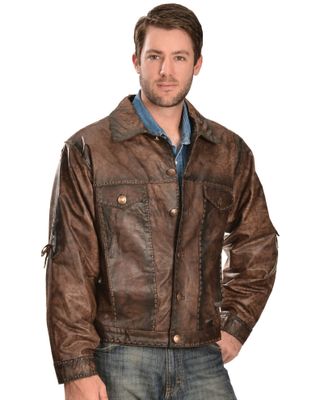 Kobler Leather Men's Rusty Leather Jacket