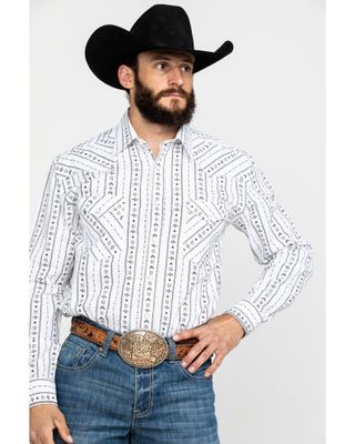 Rough Stock by Panhandle Men's Kaibab Southwestern Print Long Sleeve Western Shirt