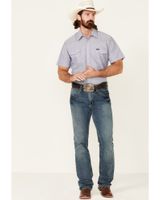 Carhartt Men's Midweight Denim Chambray Short Sleeve Button Down Work Shirt