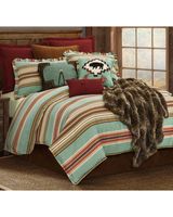 HiEnd Accents Turquoise Serape 2-Piece Comfort Set - Twin