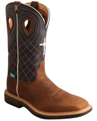 Twisted X Women's Brown Waterproof Western Work Boots - Alloy Toe