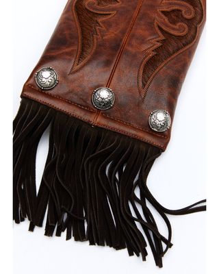 Shyanne Women's Boot Stitch Chestnut Crossbody Bag