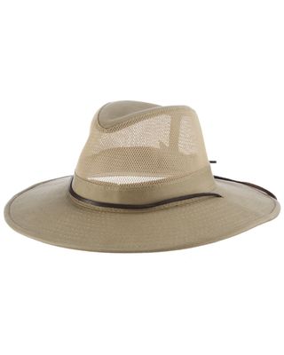 Dorfman Men's Mesh Safari Hat