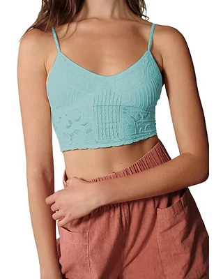 Fornia Women's Seamless Floral Bralette