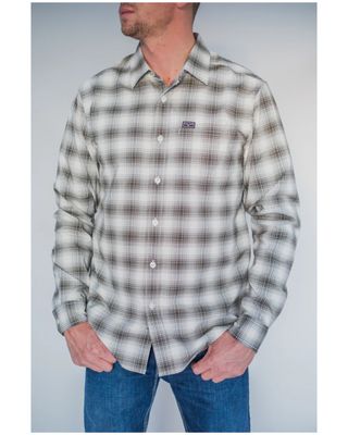 Kimes Ranch Men's Loden Nogalas Plaid Long Sleeve Button Down Western Shirt