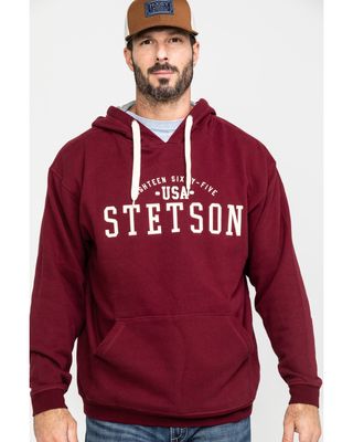 Stetson Men's USA Graphic Fleece Hooded Sweatshirt