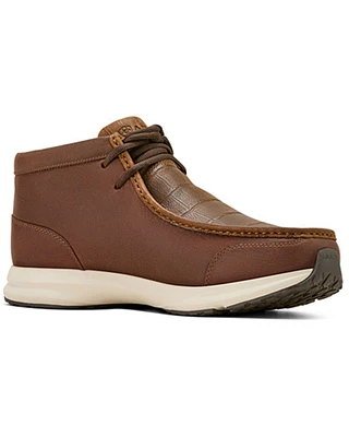 Ariat Men's Spitfire Crocodile Print Casual Shoes - Moc Toe
