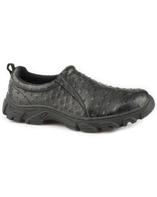 Roper Men's Cotter Ostrich Print Casual Shoes - Round Toe