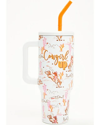Boot Barn 40oz Cowgirl Up Tumbler with Straw