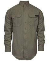Tecgen Men's Select FR Long Sleeve Button Down Work Shirt - Tall