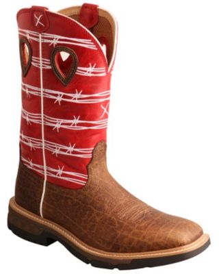 Twisted X Men's Barbed Wire Western Boots - Broad Square Toe