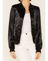 Ariat Women's Embroidered Satin Bomber Jacket