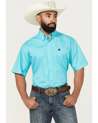 Cinch Men's Solid Short Sleeve Button-Down Western Shirt
