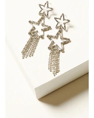 Idyllwind Women's Star Fringe Embellished Earrings